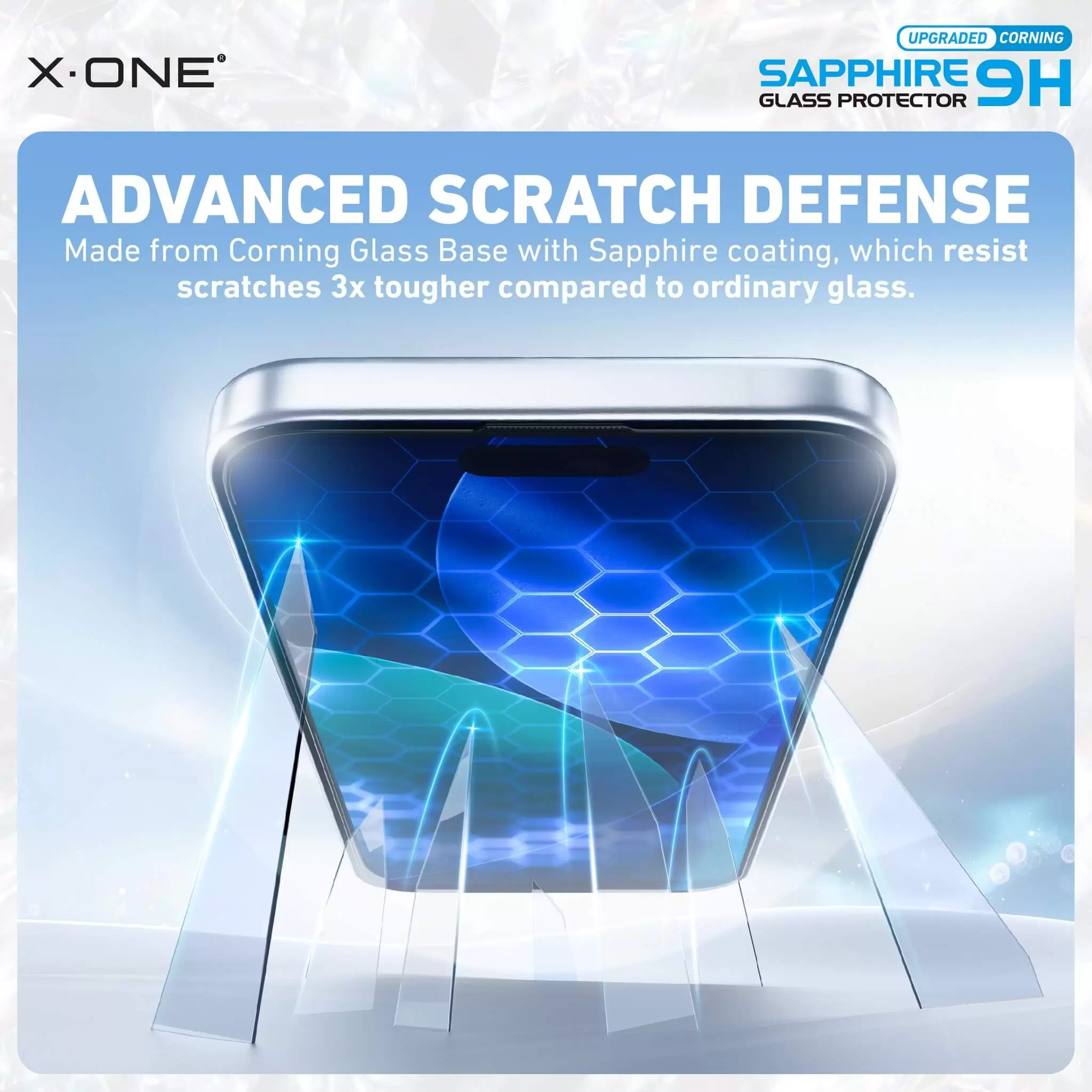 Upgraded Corning 9H Sapphire Glass Screen Protector