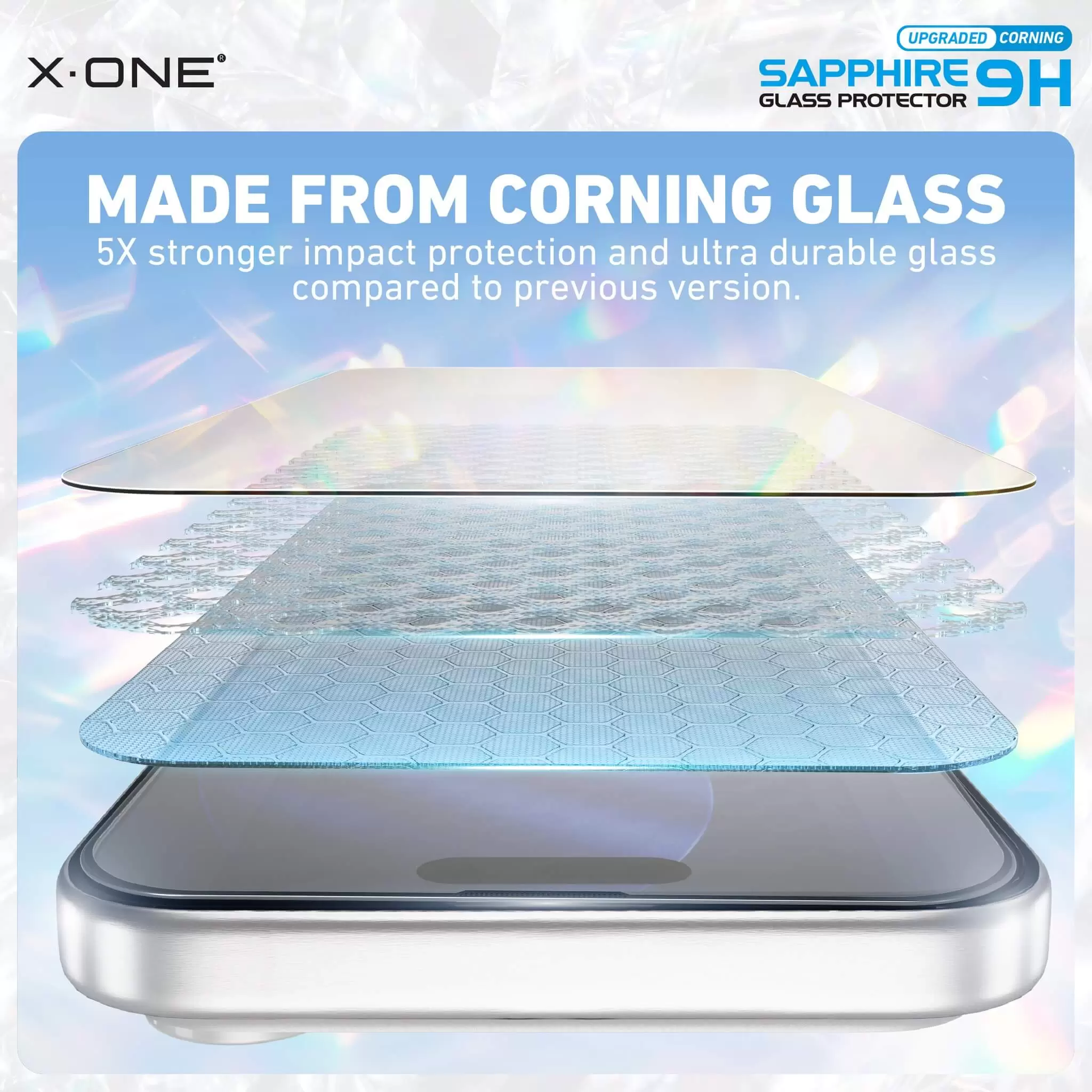 Upgraded Corning 9H Sapphire Glass Screen Protector