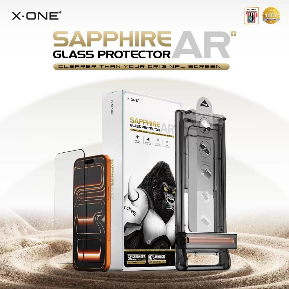Sapphire AR+ Tempered Glass Screen Protector