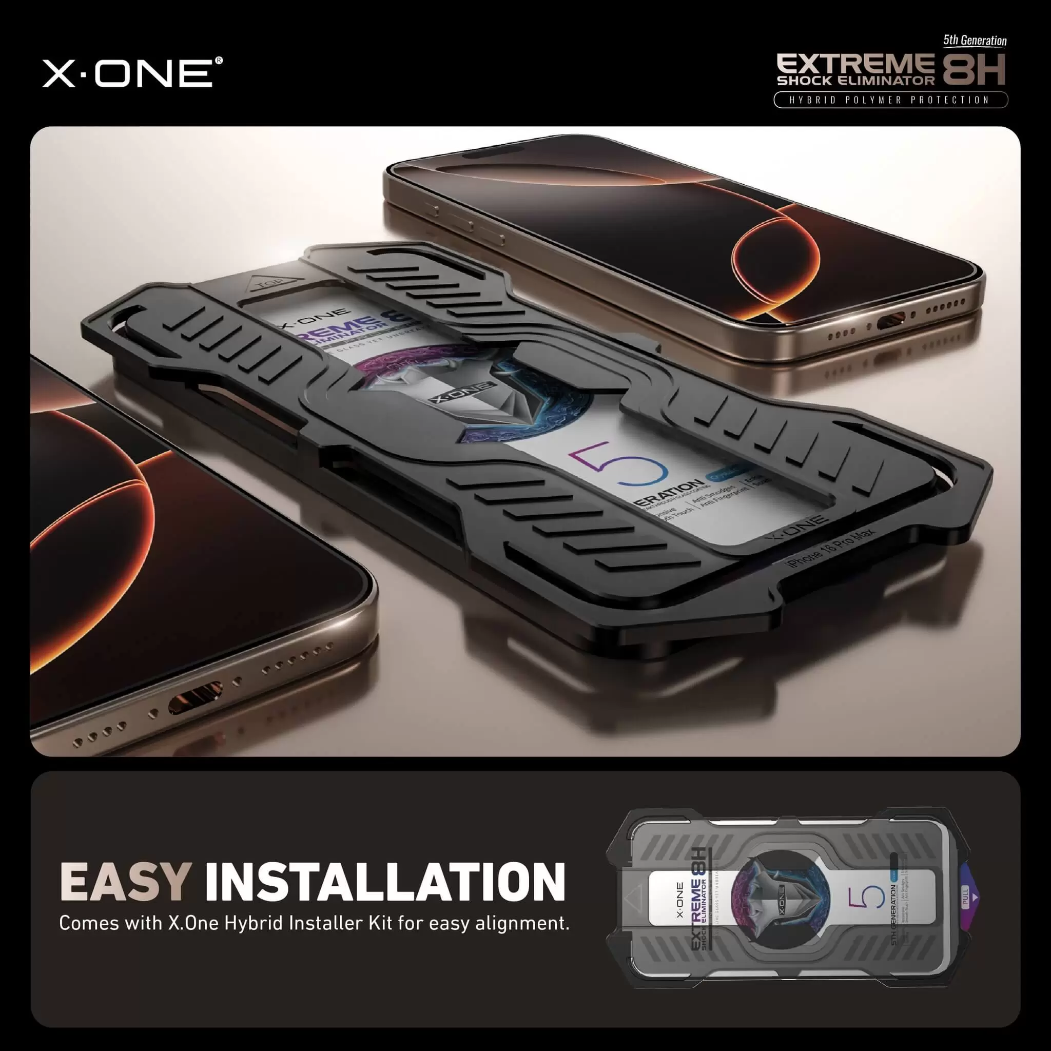 Extreme Shock Eliminator 8H with installer kit - Clear HD