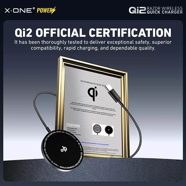 Qi2 Razor Wireless Quick Charger